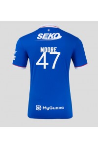 Rangers Mikey Moore #47 Voetbaltruitje Thuis tenue 2025-26 Korte Mouw